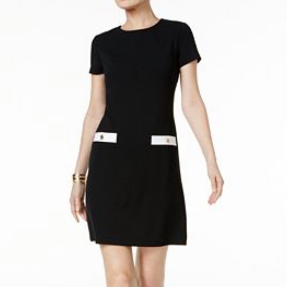 Tommy Hilfiger faux-pocket shift dress